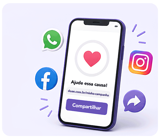 Ilustração do passo 02: Divulgue sua campanha